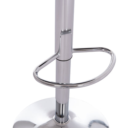 BAR STOOL ROSE HM204.44 CHROMED BASE & SUSPENSION & BLACK VELVET 48x45x105Hcm.