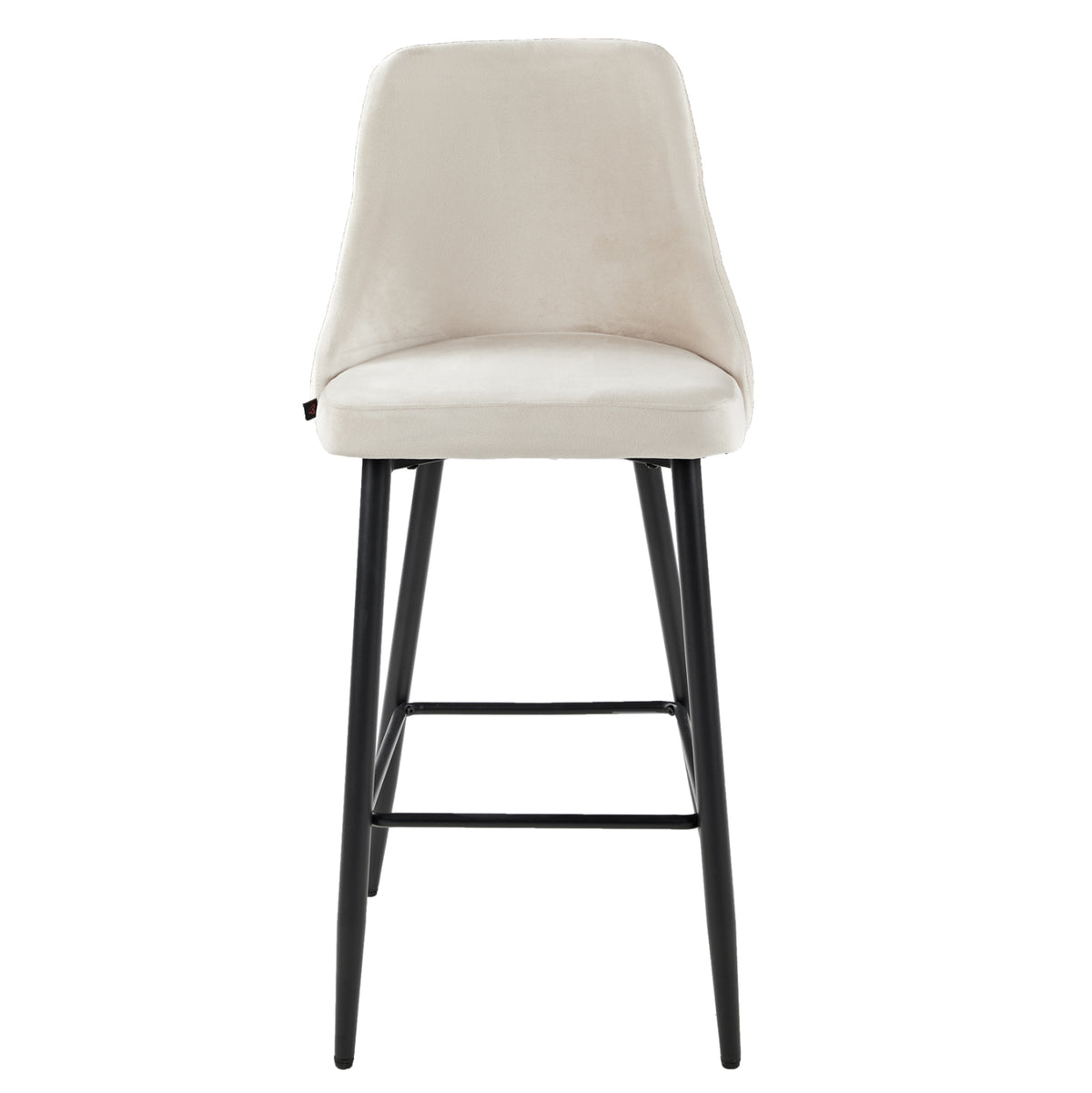 ΣΚΑΜΠΟ ΜΠΑΡ SERENITY HM8519.07 ΒΕΛΟΥΔΟ ΜΠΕΖ-ΜΑΥΡΑ ΜΕΤΑΛΛΙΚΑ ΠΟΔΙΑ 53x48x110Υεκ.