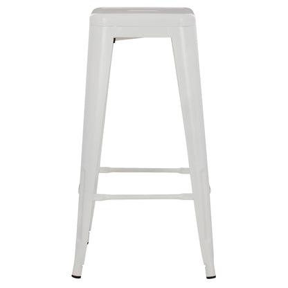 BAR STOOL MELITA-PRO HM8642.41 METAL IN MATTE WHITE 43x43x78Hcm.