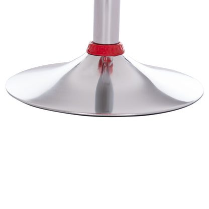 BAR STOOL SWIVEL DAISY HM200.24 ABS IN RED--SUSPENSION 44x38x85Hcm.