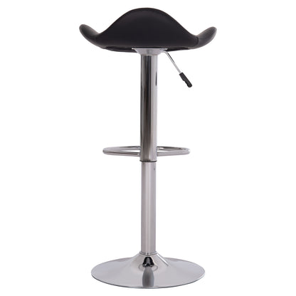 BAR STOOL SWIVEL GANNA HM201.21 WITH SUSPENSION-BLACK PU 44x42x87Hcm.