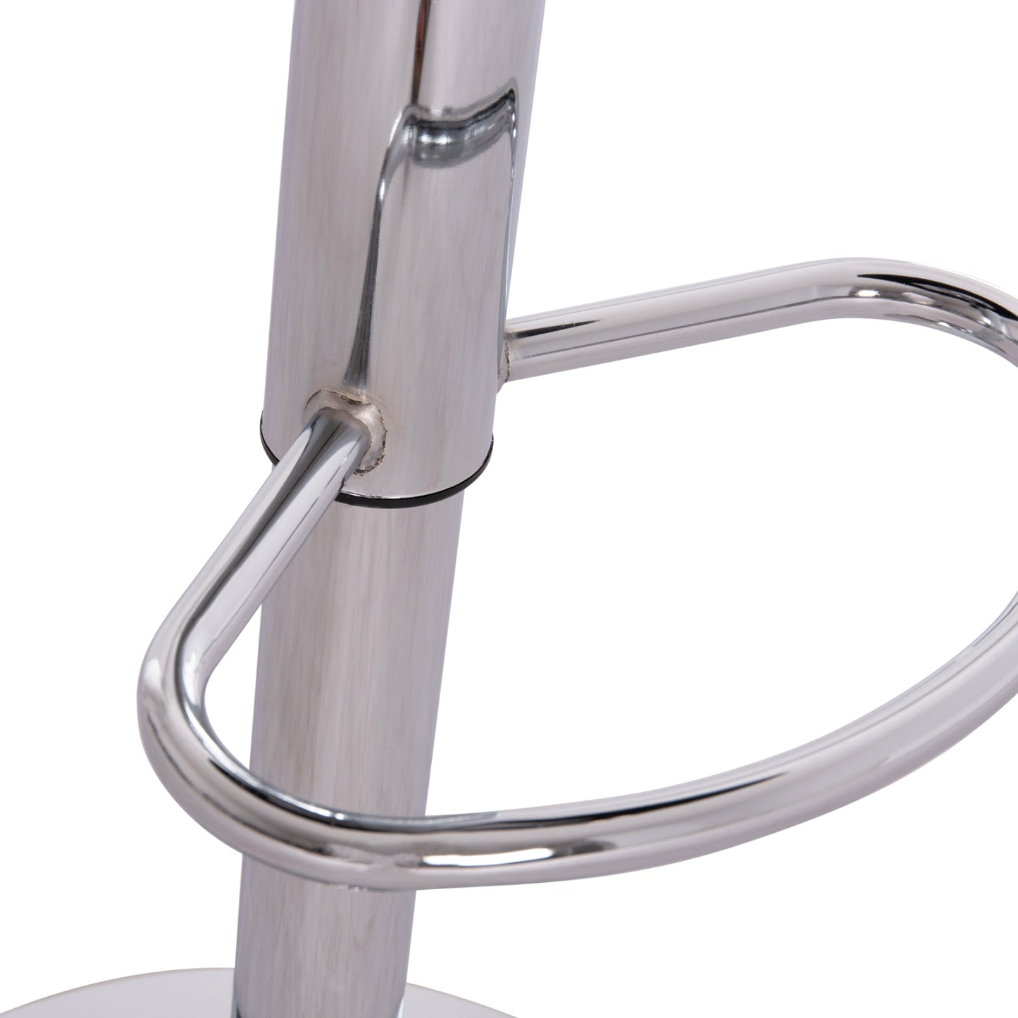 BAR STOOL SWIVEL GANNA HM201.21 WITH SUSPENSION-BLACK PU 44x42x87Hcm.