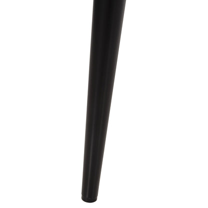 BAR STOOL HIGH SEAT VANESSA HM8459.12 BLACK PP & BLACK METAL LEGS 47x48,5x107Hcm.