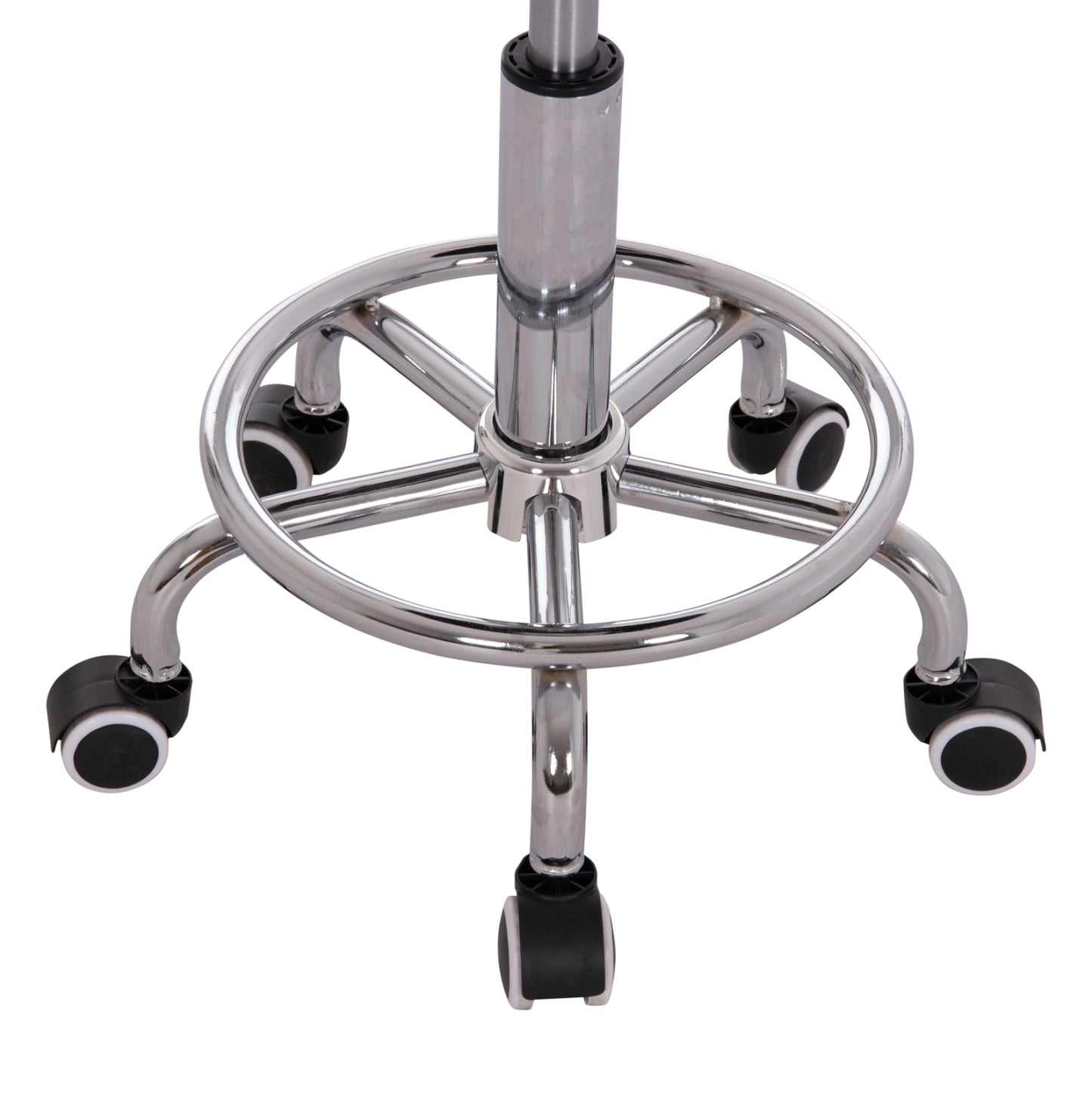 OFFICE DESIGNER'S SWIVEL STOOL IRIS HM212.21 BLACK PU Φ32x45-60Hcm.