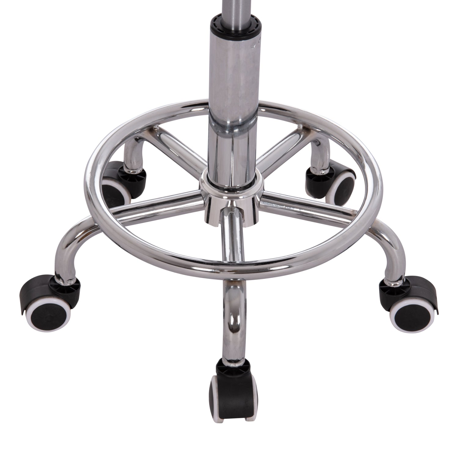 OFFICE DESIGNER'S SWIVEL STOOL IRIS HM212.21 BLACK PU Φ32x45-60Hcm.
