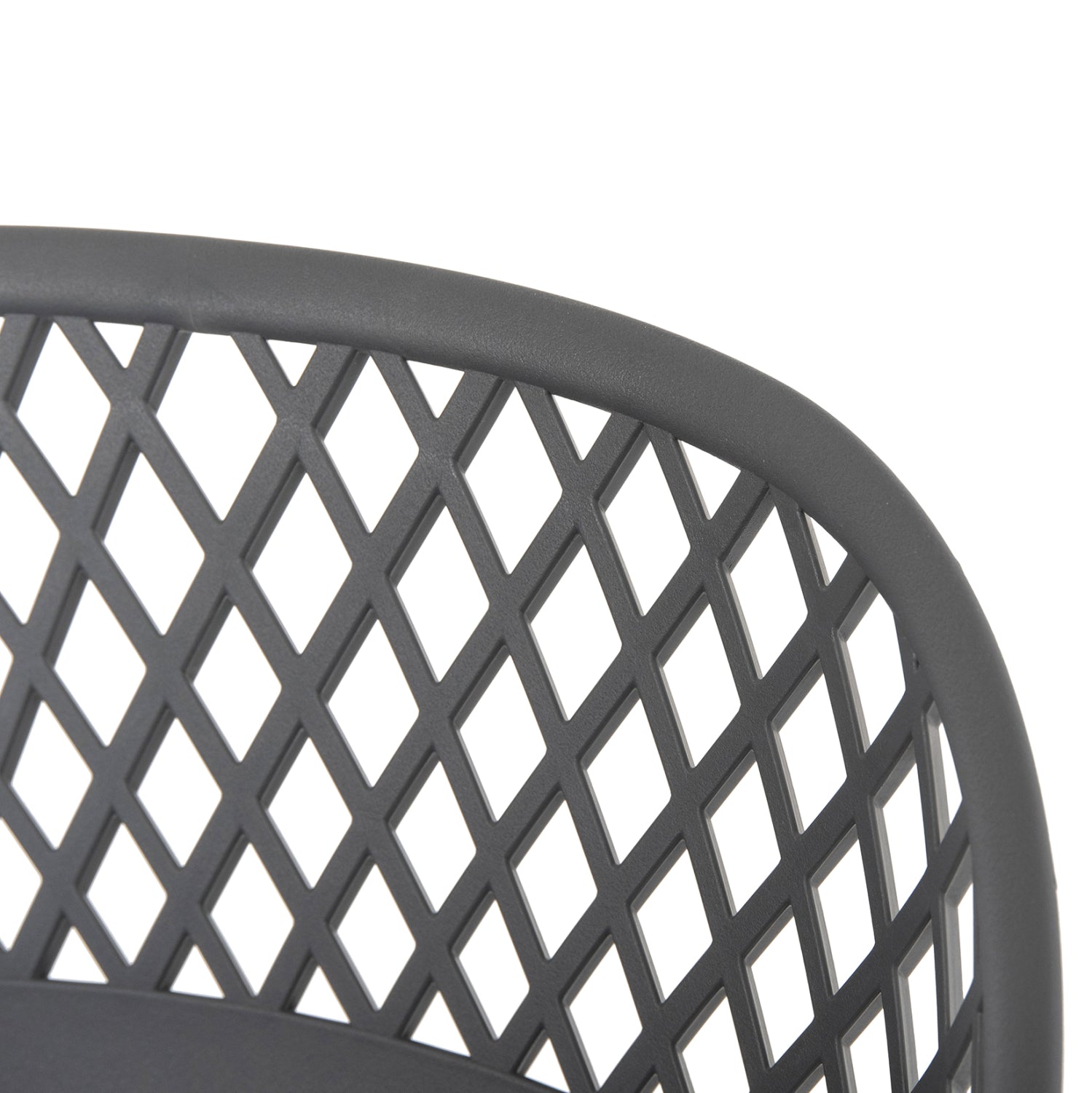 BAR STOOL AVAYA HM8686.20 GREY POLYPROPYLENE-BLACK METAL LEGS 46x48x99Hcm.