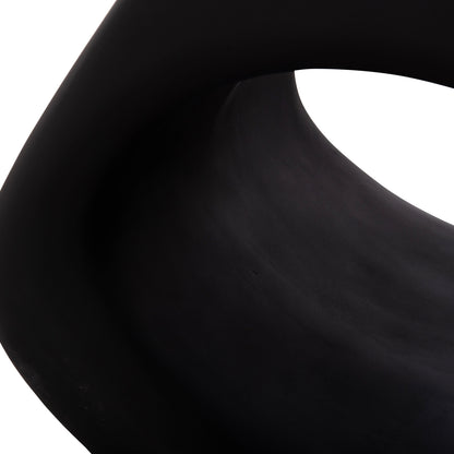 STOOL LANS HM4691.01 FIBER CEMENT IN BLACK--58x28x45.5Hcm.