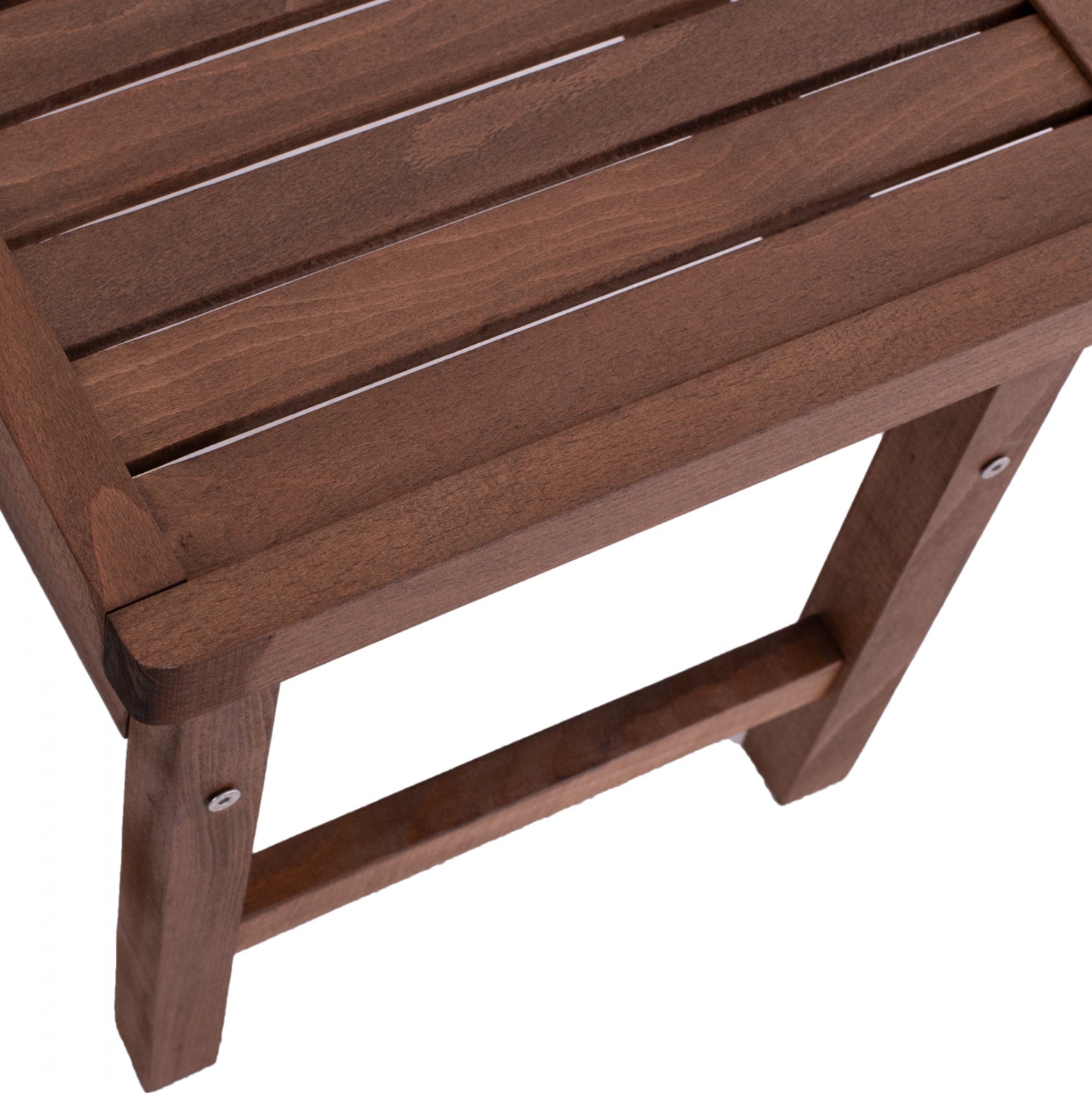 WOODEN TABLE-STOOL WALNUT 60Χ40X45Υ cm.