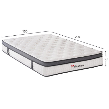 MATTRESS DOUBLE SILENTIUM HM749.05 POCKET SPRINGS--WHITE 150x200x30Hcm