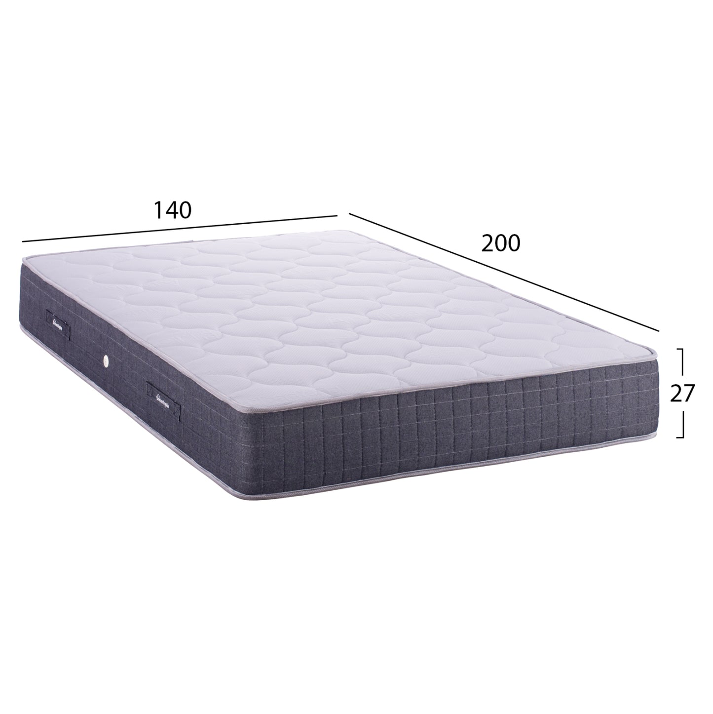 HM656.140 DREAMTOPIA MATTRESS, SERIES CLOUD09, BONNELL SPRING, 140x200x27Ηcm