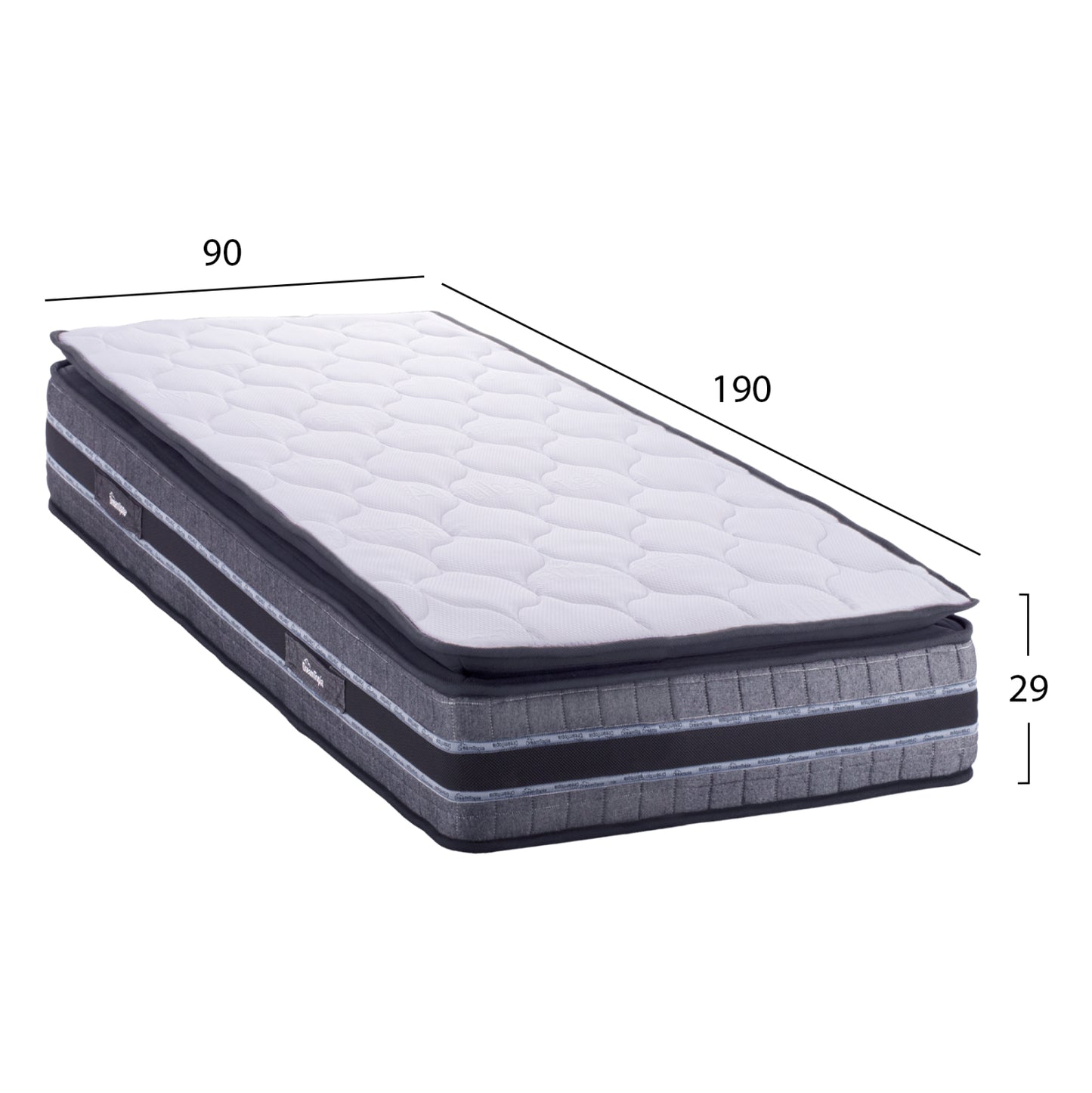 HM657.90 DREAMTOPIA mattress, series FRANKLIN, 90X190x29H