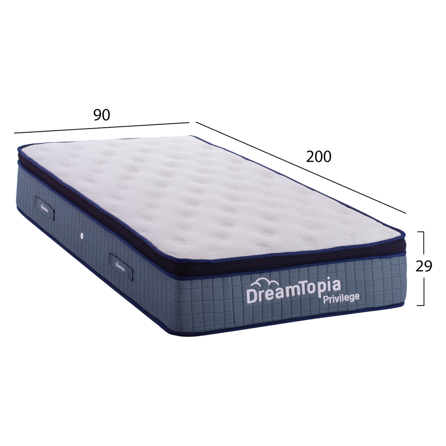 HM660.90-200 DREAMTOPIA mattress, series PRIVILEGE, 90X200x29Hcm MATTRESS