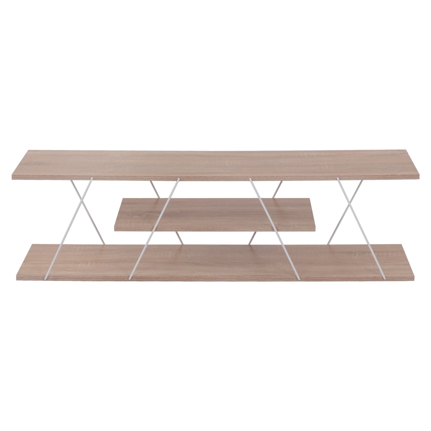LIVING ROOM COMPOSITION 2PCS TARS HM11771.14 MELAMINE/METAL IN SONAMA-WHITE