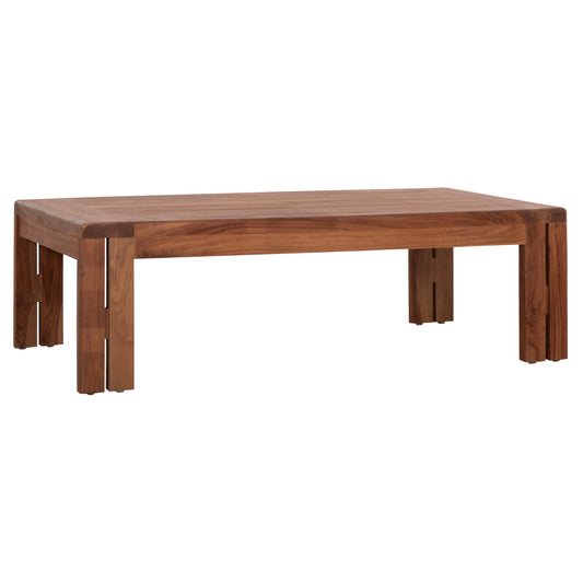 OUTDOOR RECTANGULAR COFFEE TABLE SERIES KIOTO HM6384 TEAK WOOD IN NATURAL 130x70x40Hcm.