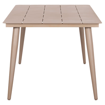 ALUMINUM DINING TABLE RECTANGULAR HIGER HM6291.04 CAPPUCCINO 160x90x78Hcm.