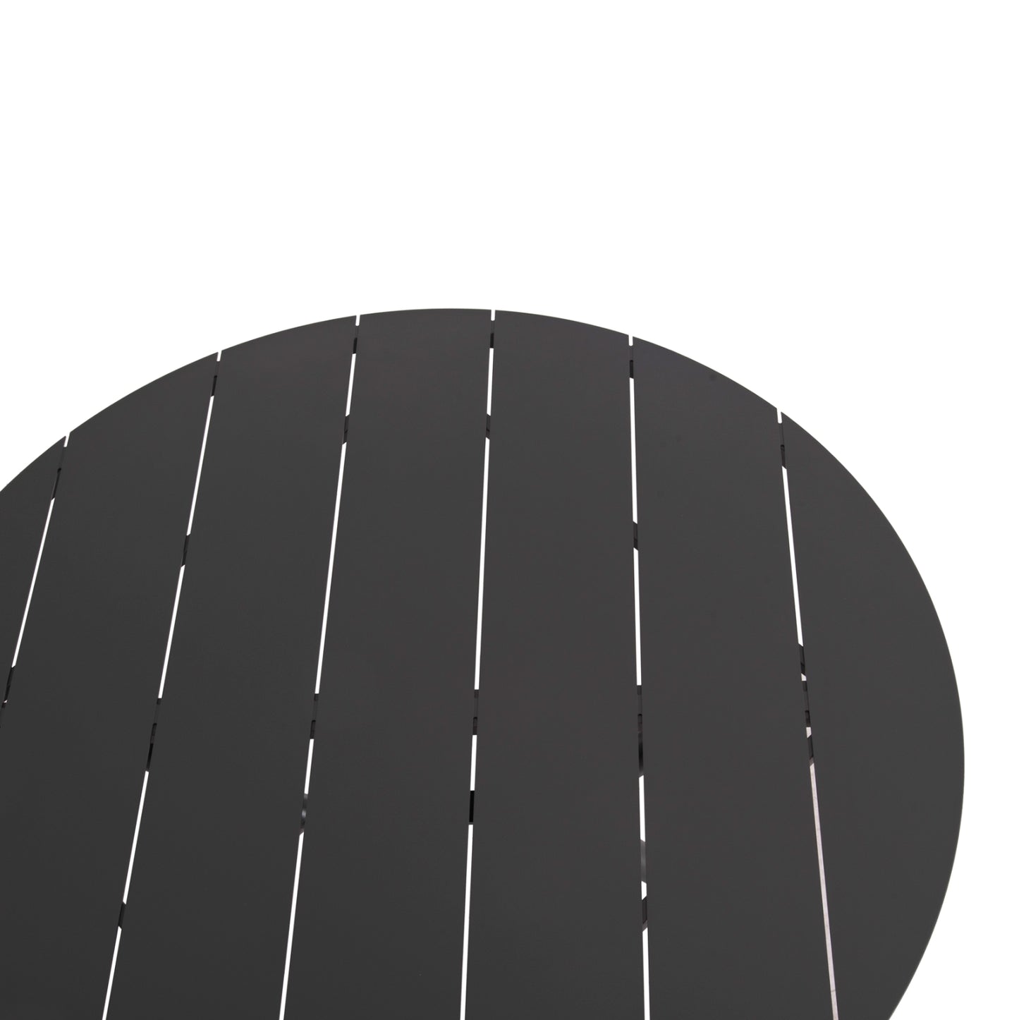 ROUND ALUMINUM TABLE HIGER HM6290.01 GREY Φ126x74Hcm.