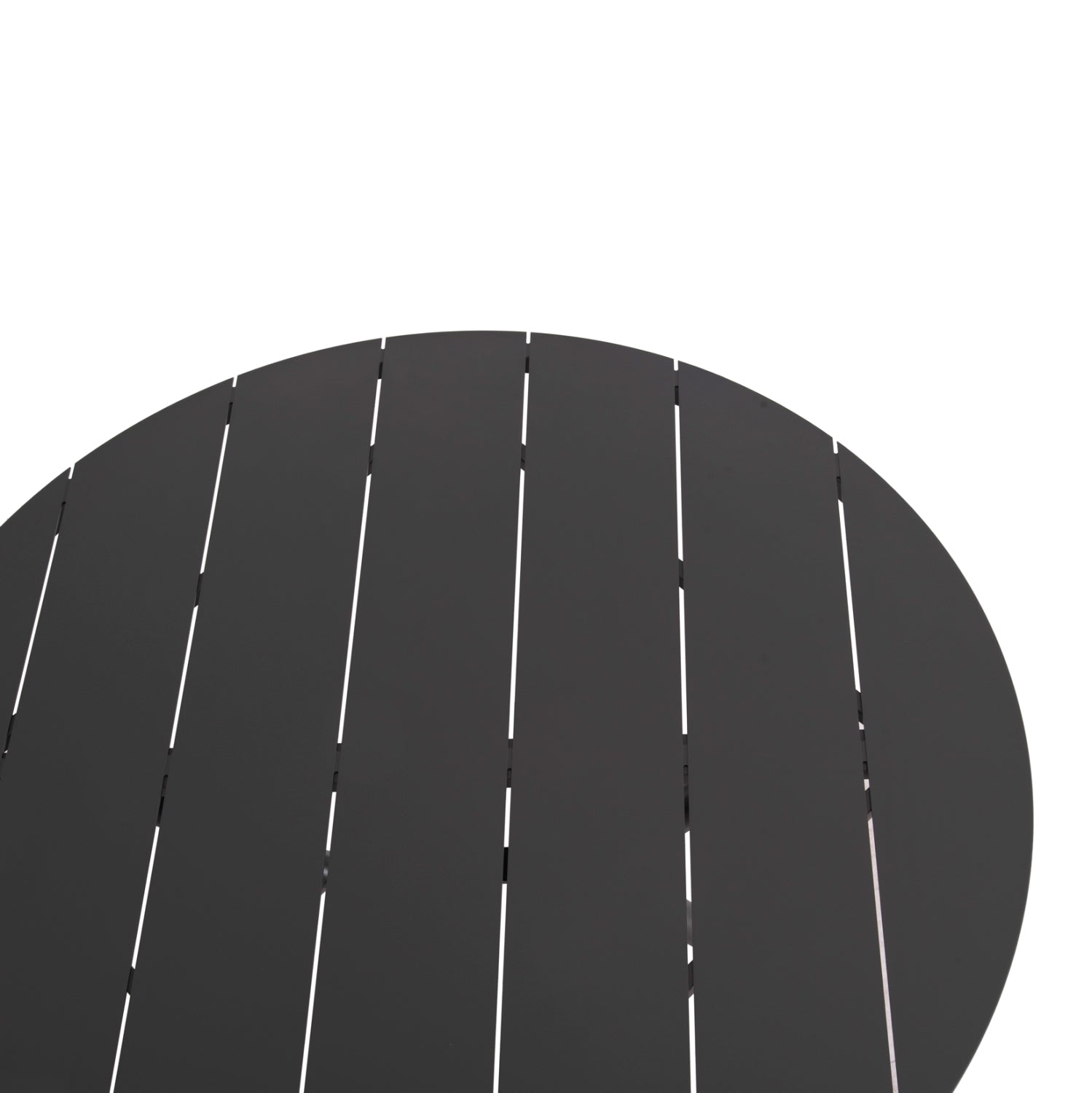 ROUND ALUMINUM TABLE HIGER HM6290.01 GREY Φ126x74Hcm.