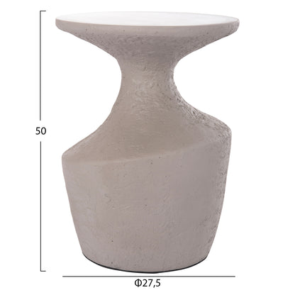 SIDE TABLE REBON HM18156.03S FIBER CEMENT IN GREY--Φ27.5x50Hcm
