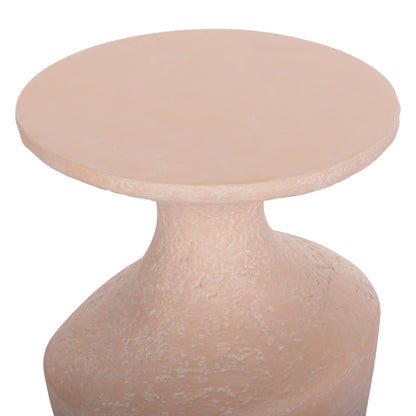 SIDE TABLE REBON HM18156.04S FIBER CEMENT IN PEACH COLOR--Φ27.5x50Hcm