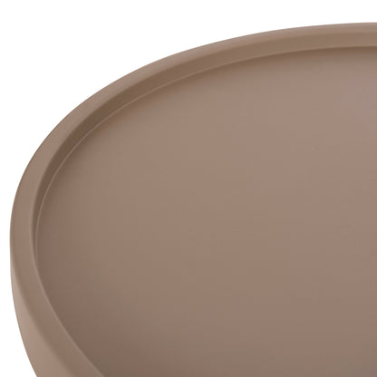 OUTDOOR ROUND SIDE TABLE TEROC HM6433.03 ALUMINUM IN CAPPUCCINO Φ47x53Hcm.