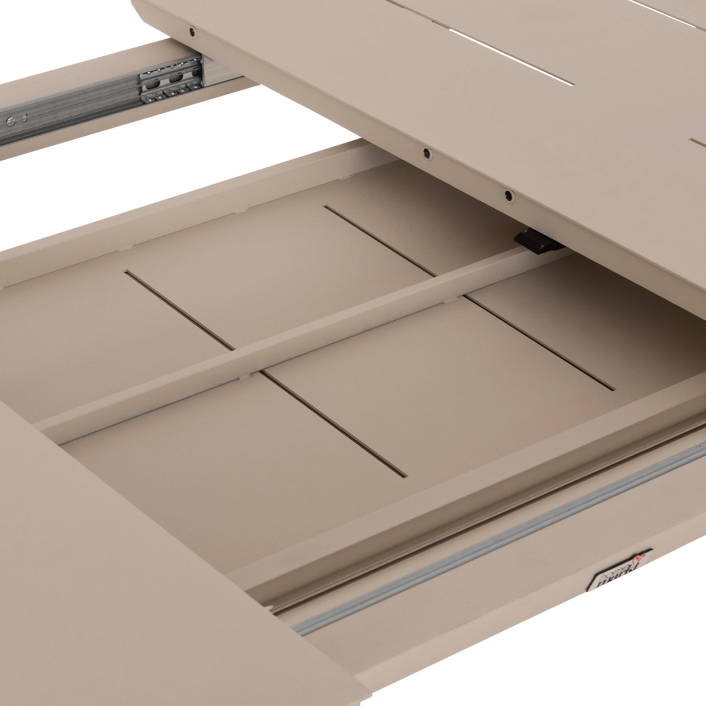 DINING TABLE EXTENDABLE SYMPO HM6415.05 BEIGE ALUMINUM 220-300x100x75Hcm.