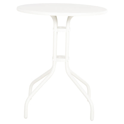 OUTDOOR ROUND TABLE LINO HM5973.02 METALLIC IN WHITE Φ60x70Hcm.