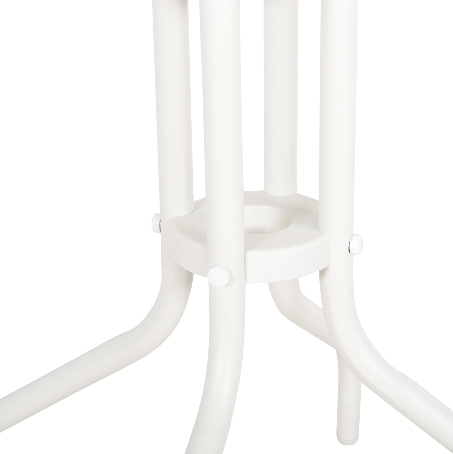 OUTDOOR ROUND TABLE LINO HM5973.02 METALLIC IN WHITE Φ60x70Hcm.