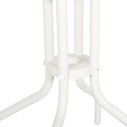 OUTDOOR ROUND TABLE LINO HM5973.02 METALLIC IN WHITE Φ60x70Hcm.