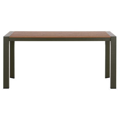 ΤΡΑΠΕΖΙ ΕΞΩΤ.ΧΩΡΟΥ GOYA HM6059.07 ΑΛΟΥΜΙΝΙΟ ΣE OLIVE GREEN & POLYWOOD 160X80Χ75Υεκ.
