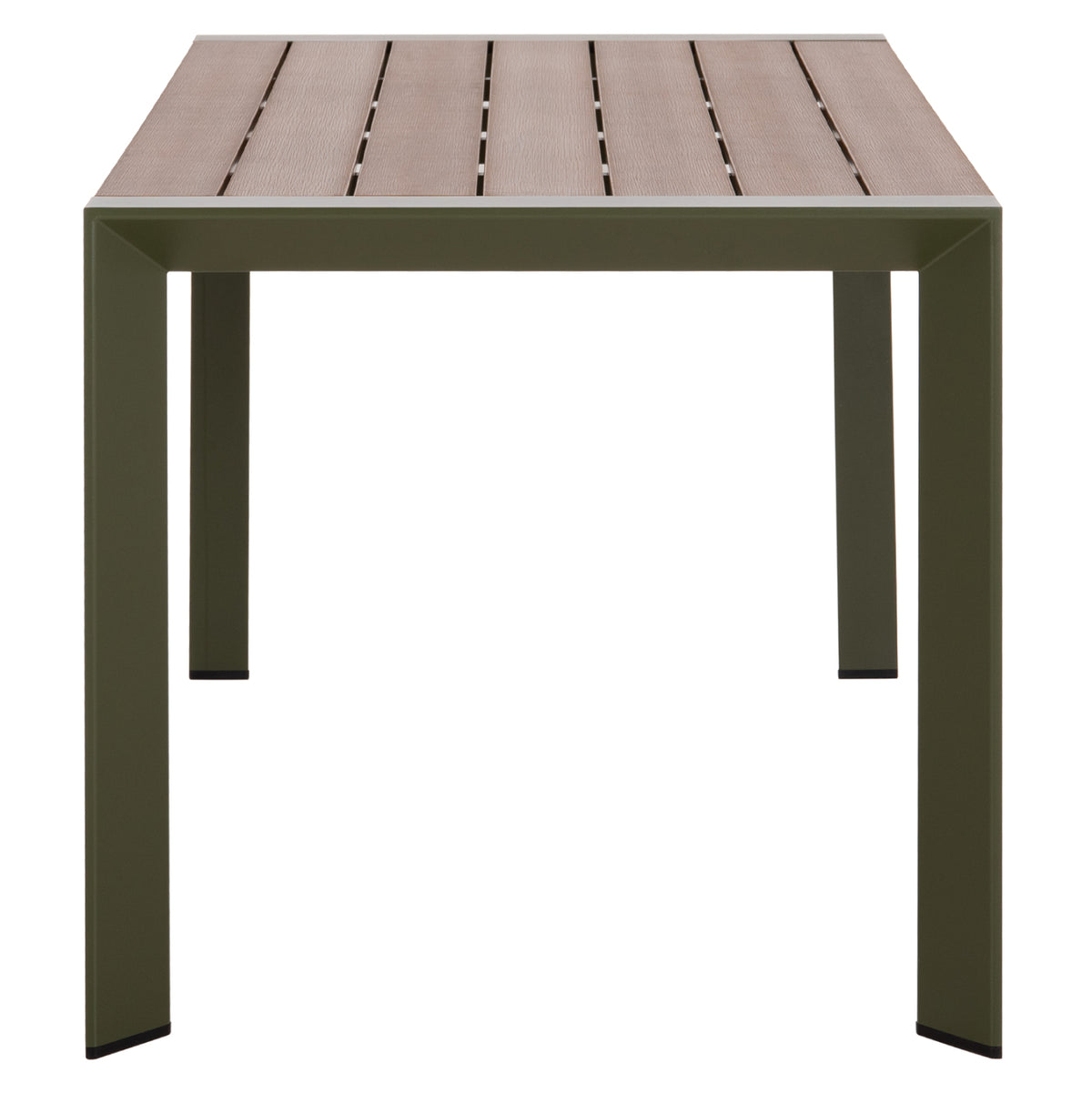 ΤΡΑΠΕΖΙ ΕΞΩΤ.ΧΩΡΟΥ GOYA HM6059.07 ΑΛΟΥΜΙΝΙΟ ΣE OLIVE GREEN & POLYWOOD 160X80Χ75Υεκ.