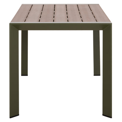 ΤΡΑΠΕΖΙ ΕΞΩΤ.ΧΩΡΟΥ GOYA HM6059.07 ΑΛΟΥΜΙΝΙΟ ΣE OLIVE GREEN & POLYWOOD 160X80Χ75Υεκ.