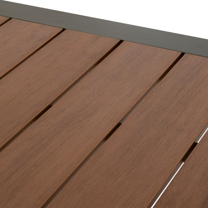ΤΡΑΠΕΖΙ ΕΞΩΤ.ΧΩΡΟΥ GOYA HM6059.07 ΑΛΟΥΜΙΝΙΟ ΣE OLIVE GREEN & POLYWOOD 160X80Χ75Υεκ.