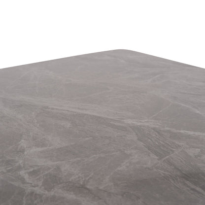 DINING TABLE RAVEN HM18149.13 CERAMIC TOP IN GREY MARBLE LOOK  140x80x74Hcm.