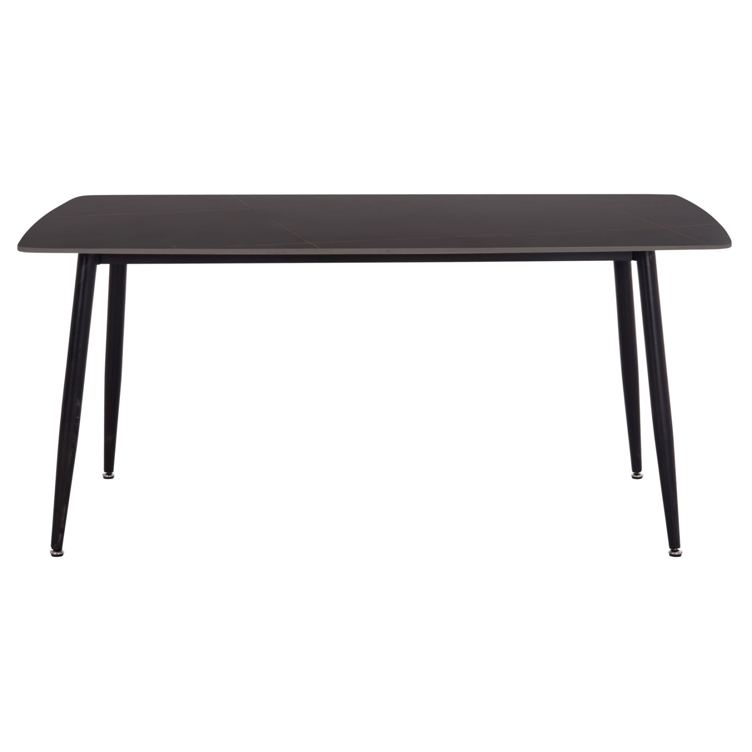 DINING TABLE RAVEN HM18150.02 CERAMIC TOP IN BLACK MARBLE LOOK 160x80x74Hcm.