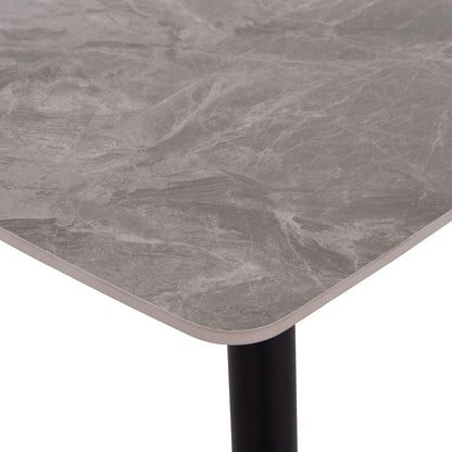 DINING TABLE RAVEN HM18150.13 CERAMIC TOP IN GREY MARBLE LOOK 160x80x74Hcm.