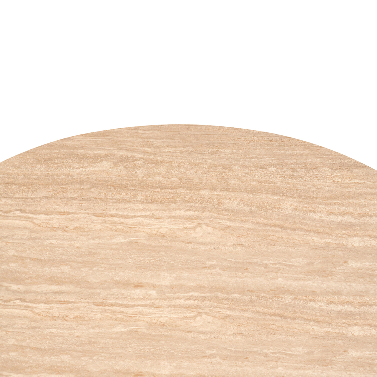 ΤΡΑΠΕΖΙ CHARM HM18465.04 SINTERED STONE ΣΕ ΤΡΑΒΕΡΤΙΝΑ--ΜΠΕΖ ΒΑΣΗ Φ120x75Υεκ