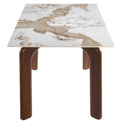 ΤΡΑΠΕΖΙ DALLE HM18479.01 MDF TOP ΟΨΗ ΜΑΡΜΑΡΟΥ-ΜΕΤΑΛ.ΠΟΔΙΑ ΚΑΡΥΔΙ 180x90x76Υεκ