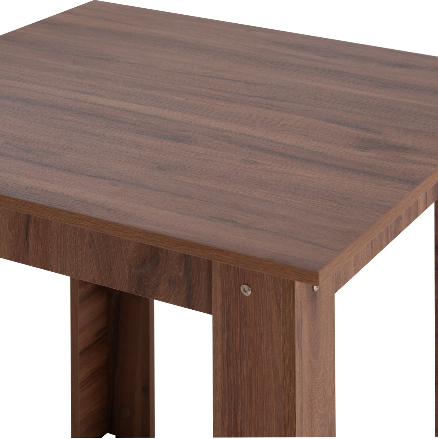 DINING TABLE KELVIN HM2427.14 MELAMINE IN WALNUT 80x80x77Hcm.