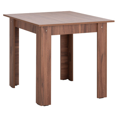 DINING TABLE KELVIN HM2427.14 MELAMINE IN WALNUT 80x80x77Hcm.