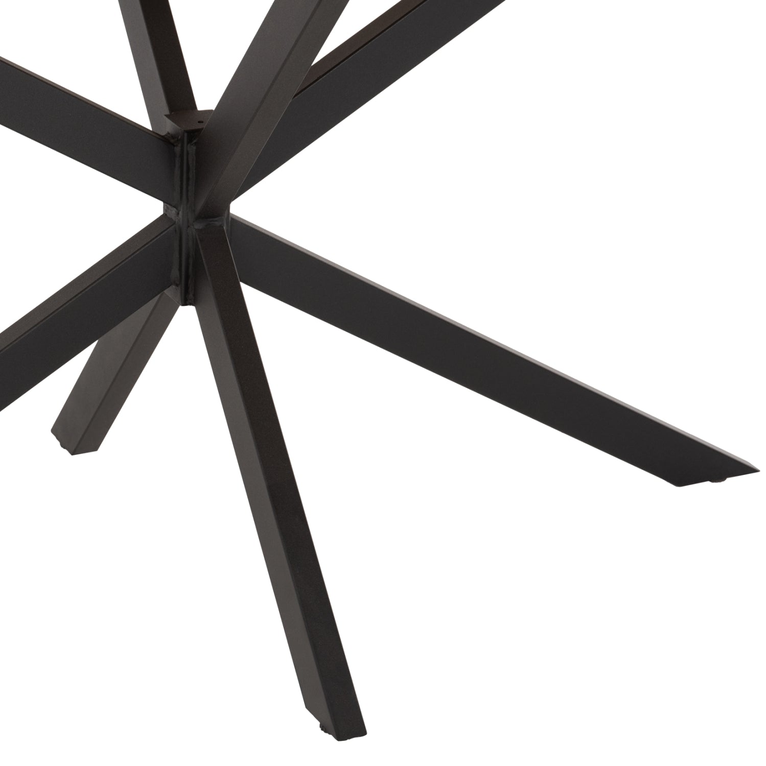 DINING TABLE OVAL RODDEN HM11903.02 WERZALIT TABLETOP IN BLACK/GOLD MARBLE LOOK-BLACK METAL BASE 146x94x75Hcm.