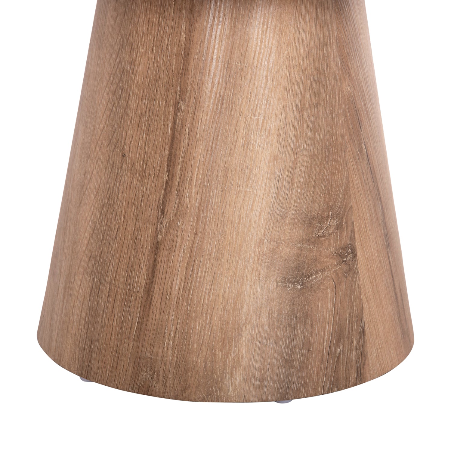 COFFEE TABLE KARAN HM18028 MDF IN NATURAL WOOD COLOR Φ80x45,5Hcm.