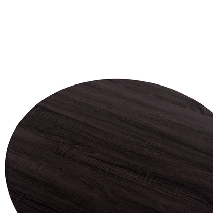 COFFEE TABLE SEWELL HM18033 MDF IN ZEBRANO-METAL LEGS-RATTAN IN NATURAL Φ80x46Hcm.