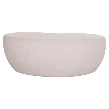 COFFEE TABLE GERSON HM18151.02L FIBER CEMENT IN WHITE--122x78,5x40Hcm.