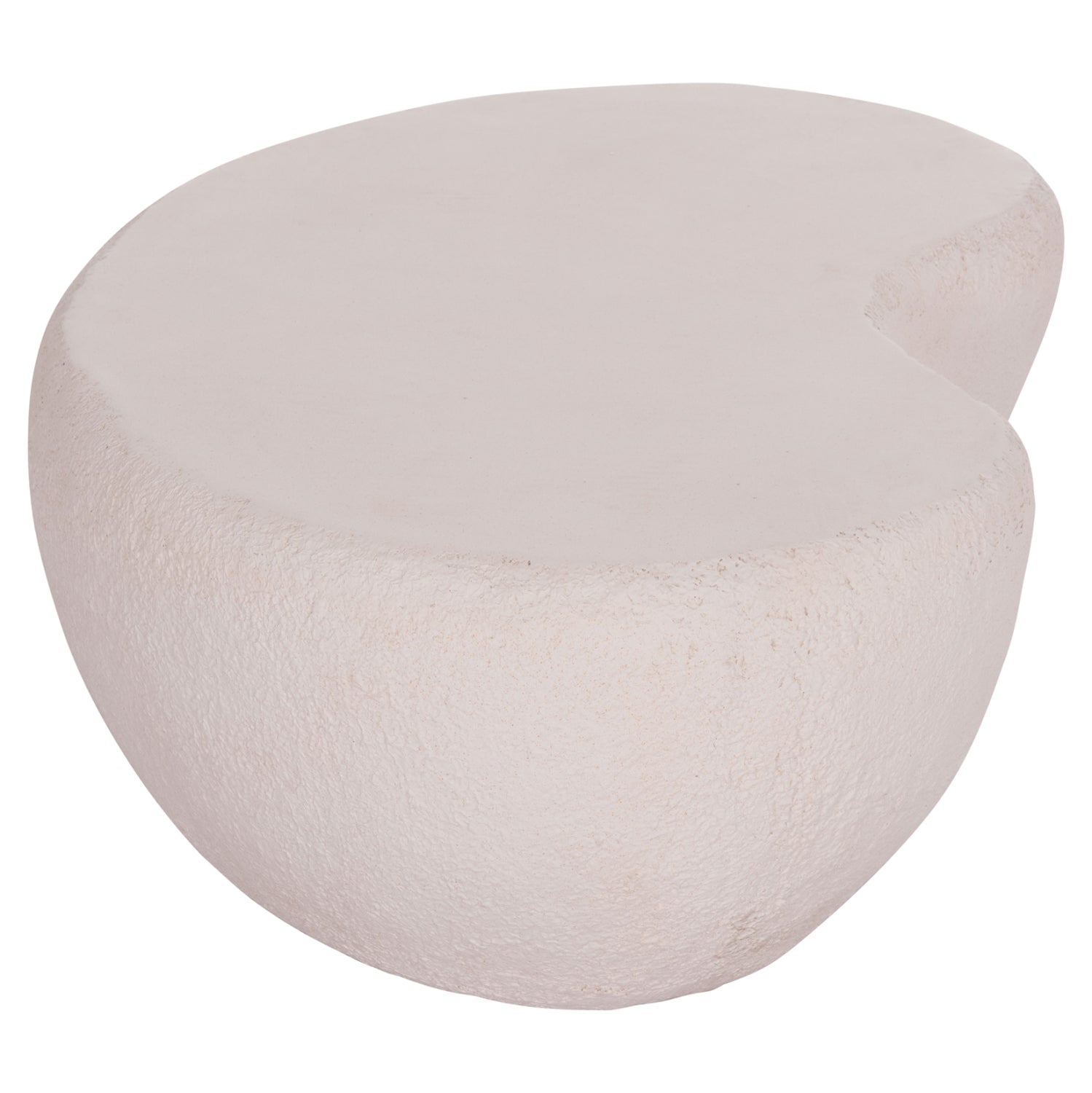 COFFEE TABLE GERSON HM18151.02S FIBER CEMENT IN WHITE--104x72x40Hcm.