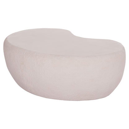 COFFEE TABLE GERSON HM18151.02S FIBER CEMENT IN WHITE--104x72x40Hcm.
