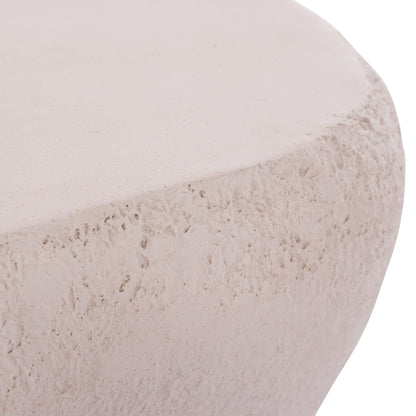 COFFEE TABLE GERSON HM18151.02S FIBER CEMENT IN WHITE--104x72x40Hcm.