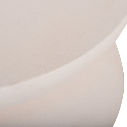 ΤΡΑΠΕΖΙ ΣΑΛΟΝΙΟΥ ANNA HM18158.02 FIBER CEMENT ΣΕ ΛΕΥΚΟ--Φ92x44.5Υεκ