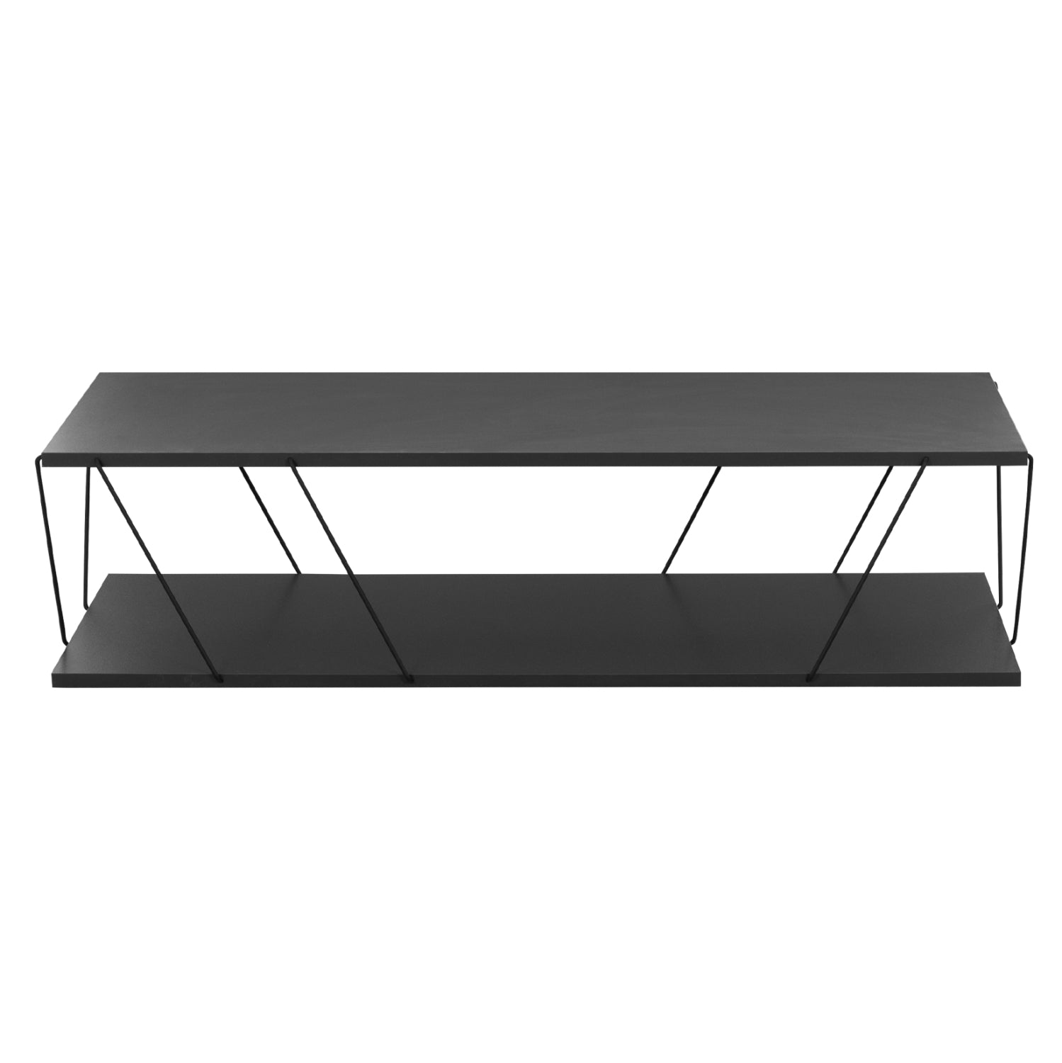 COFFEE TABLE TRENTON IN CHARCOAL GREY&BLACK HM8927.02 120Χ50Χ30H