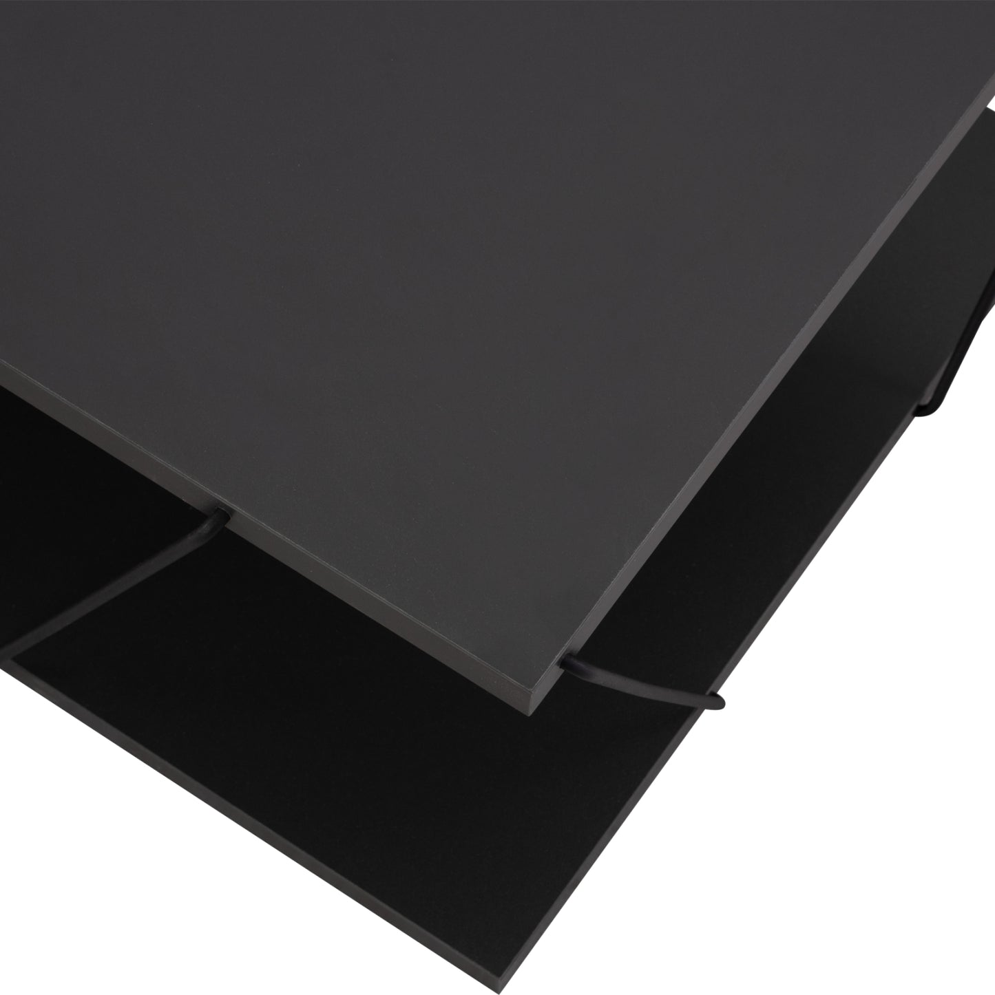 COFFEE TABLE TRENTON IN CHARCOAL GREY&BLACK HM8927.02 120Χ50Χ30H