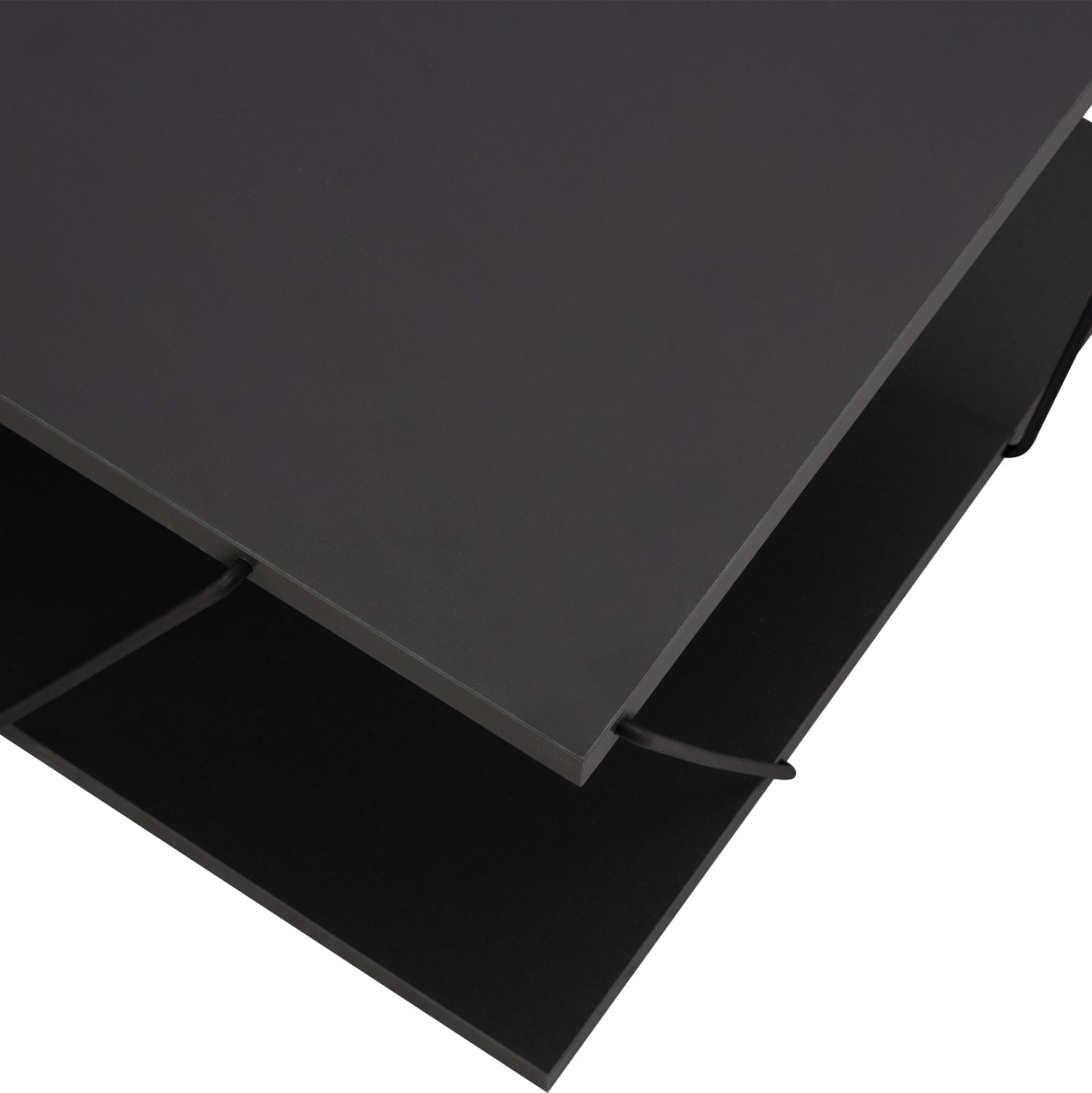 COFFEE TABLE TRENTON IN CHARCOAL GREY&BLACK HM8927.02 120Χ50Χ30H